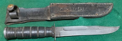 UTICA = VIETNAM FIGHTING KNIFE = BRING BACK = 1961 = WAR HORSE KNIFE = Licensed by KA-BAR