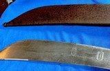 LUFTWAFFE SURVIVAL MACHETE == THIS LARGE KNIFE WAS PART OF A RESCUE KIT ON GERMAN AIRCRAFT = - 17 of 20