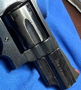 S&W MODEL 19-6 = SNUB 2.5 INCH = BLUE = 1982 BORN = FACTORY ROUND BUTT DIAMOND GRIPS = HOLSTER & TARGET GRIPS ALSO = - 12 of 16
