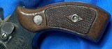 S&W MODEL 19-6 = SNUB 2.5 INCH = BLUE = 1982 BORN = FACTORY ROUND BUTT DIAMOND GRIPS = HOLSTER & TARGET GRIPS ALSO = - 13 of 16