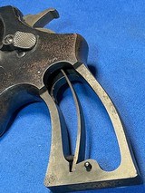 TRIPLE LOCK , 1908 = .44 SPECIAL = ORIGINAL WALNUT GRIPS # TO THE GUN = 5 INCH SPECIAL ORDER BARREL =FACTORY FINISH @93% = SERIAL 1488 INDICATES EARLY - 13 of 17