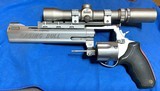 TAURUS HAND CANNON = LONG RANGE SHOOTER = .454 CASULL / .45 COLT = CUSHIONED RUBBER GRIPS - 2 of 8