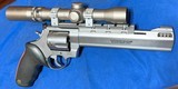 TAURUS HAND CANNON = LONG RANGE SHOOTER = .454 CASULL / .45 COLT = CUSHIONED RUBBER GRIPS - 4 of 8