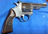 MODEL 63 no dash = SMITH & WESSON = NICKEL = 4 INCH = FACTORY GRIPS # TO THE GUN = 6 SHOT .22 LR - Image 4 of 9