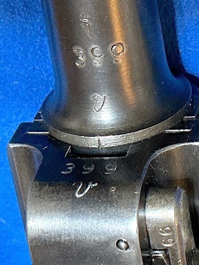 PERU = LUGER # 399V = ONE of 50 MADE = ONE of 4 REMAINING = 98% Condition = Matching HOLSTER & Numbered MAGAZINE = - Image 5 of 14