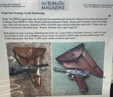 PERU = LUGER # 399V = ONE of 50 MADE = ONE of 4 REMAINING = 98% Condition = Matching HOLSTER & Numbered MAGAZINE = - Image 2 of 14