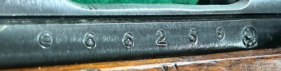 ARSAKA 99 = VERY EARLY GUN = MUM INTACT = HIGH EXCELLENT CONDITION = ALL NUMBERS MATCH = ANTI AIR CRAFT REAR SIGHT = SLING SWEVEL'S PRESENT - Image 5 of 17