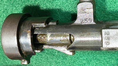 ARSAKA 99 = VERY EARLY GUN = MUM INTACT = HIGH EXCELLENT CONDITION = ALL NUMBERS MATCH = ANTI AIR CRAFT REAR SIGHT = SLING SWEVEL'S PRESENT - Image 13 of 17