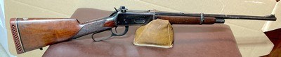 U.S. BOR DER PATROL = HORSE PATROL = SPECIAL DUTY GUN & SCABBARD = WINCHESTER 94 CUSTOM = 1953/54 - Image 2 of 17