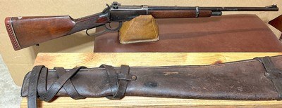 U.S. BOR DER PATROL = HORSE PATROL = SPECIAL DUTY GUN & SCABBARD = WINCHESTER 94 CUSTOM = 1953/54 - Image 7 of 17