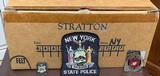 NEW YORK STATE TROOPERS = POLICE = UNIFORM STETSON = STRATTON SKULL COVER = NYSP SHOULDER PATCH W PIN , AND ORIGINAL BOX , WRAPPINGS & HAT STRAP - Image 2 of 2