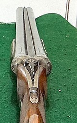 SINGLE TRIGGER = AYA = SIDE X SIDE = MADE 1949 = 12.Ga. = ENGRAVED = CHECKERED = MADE IN SPAIN = 98% = - Image 6 of 15