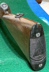 SINGLE TRIGGER = AYA = SIDE X SIDE = MADE 1949 = 12.Ga. = ENGRAVED = CHECKERED = MADE IN SPAIN = 98% = - Image 9 of 15