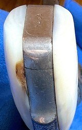 SAFETY HAMMERLESS ,, 2nd model.38 CALIBER = MADE 1887/88 = NICKEL = GENUINE FACTORY INSTALLED MOTHER OF PEARL GRIPS - Image 9 of 14