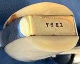 SAFETY HAMMERLESS ,, 2nd model.38 CALIBER = MADE 1887/88 = NICKEL = GENUINE FACTORY INSTALLED MOTHER OF PEARL GRIPS - Image 8 of 14
