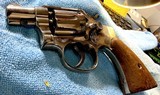 U.S. NAVY PILOTS COMBAT CARRY GUN = 1950's KOREA ERA = S&W TWO (2)INCH = WORN NICKEL = MECHANICALLY SOUND - Image 10 of 13