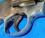 U.S. NAVY PILOTS COMBAT CARRY GUN = 1950's KOREA ERA = S&W TWO (2)INCH = WORN NICKEL = MECHANICALLY SOUND - Image 5 of 5