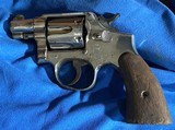 U.S. NAVY PILOTS COMBAT CARRY GUN = 1950's KOREA ERA = S&W TWO (2)INCH = WORN NICKEL = MECHANICALLY SOUND - Image 8 of 13