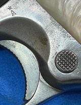 ARGENTINE = COLT = .45 ACP = NUMBERS MATCH = FAUX PEARLIZED GRIPS = SOLID = MECHANICALLYPERFECT = BLUE SLIDE = POLISHED FRAME - Image 4 of 17
