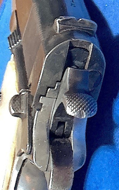 ARGENTINE = COLT = .45 ACP = NUMBERS MATCH = FAUX PEARLIZED GRIPS = SOLID = MECHANICALLYPERFECT = BLUE SLIDE = POLISHED FRAME - Image 5 of 17