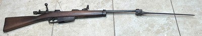CARCANO M-1891 = CALVARY CARBINE = PRE WAR 1935 = ROYAL ITALIAN ARMY ISSUE = ALL ORIGINAL, NEVER REFURBISHED = SPIKE BAYONET =6.5X52 - Image 1 of 16