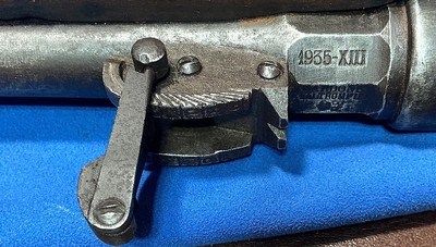 CARCANO M-1891 = CALVARY CARBINE = PRE WAR 1935 = ROYAL ITALIAN ARMY ISSUE = ALL ORIGINAL, NEVER REFURBISHED = SPIKE BAYONET =6.5X52 - Image 8 of 16