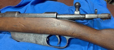 CARCANO M-1891 = CALVARY CARBINE = PRE WAR 1935 = ROYAL ITALIAN ARMY ISSUE = ALL ORIGINAL, NEVER REFURBISHED = SPIKE BAYONET =6.5X52 - Image 10 of 16