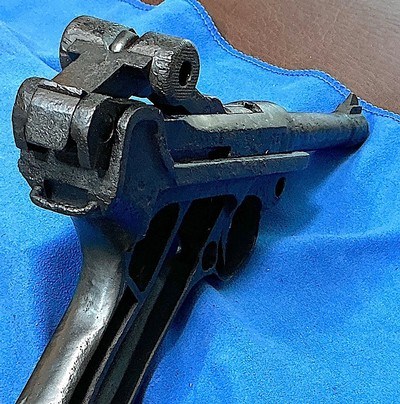 PARTS ONLY = 1918 LUGER = RELIC = BURNED or BURIED = DWM = NO PAPER WORK REQUIRED - Image 5 of 5