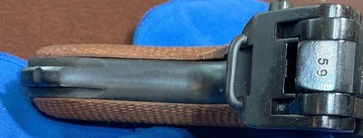 MAUSER / DWM = 1942 LUGER = BLUED = NUMBERS MATCH = ORDINANCE / ARSENALREBUILD = A SHOOTER - Image 9 of 12