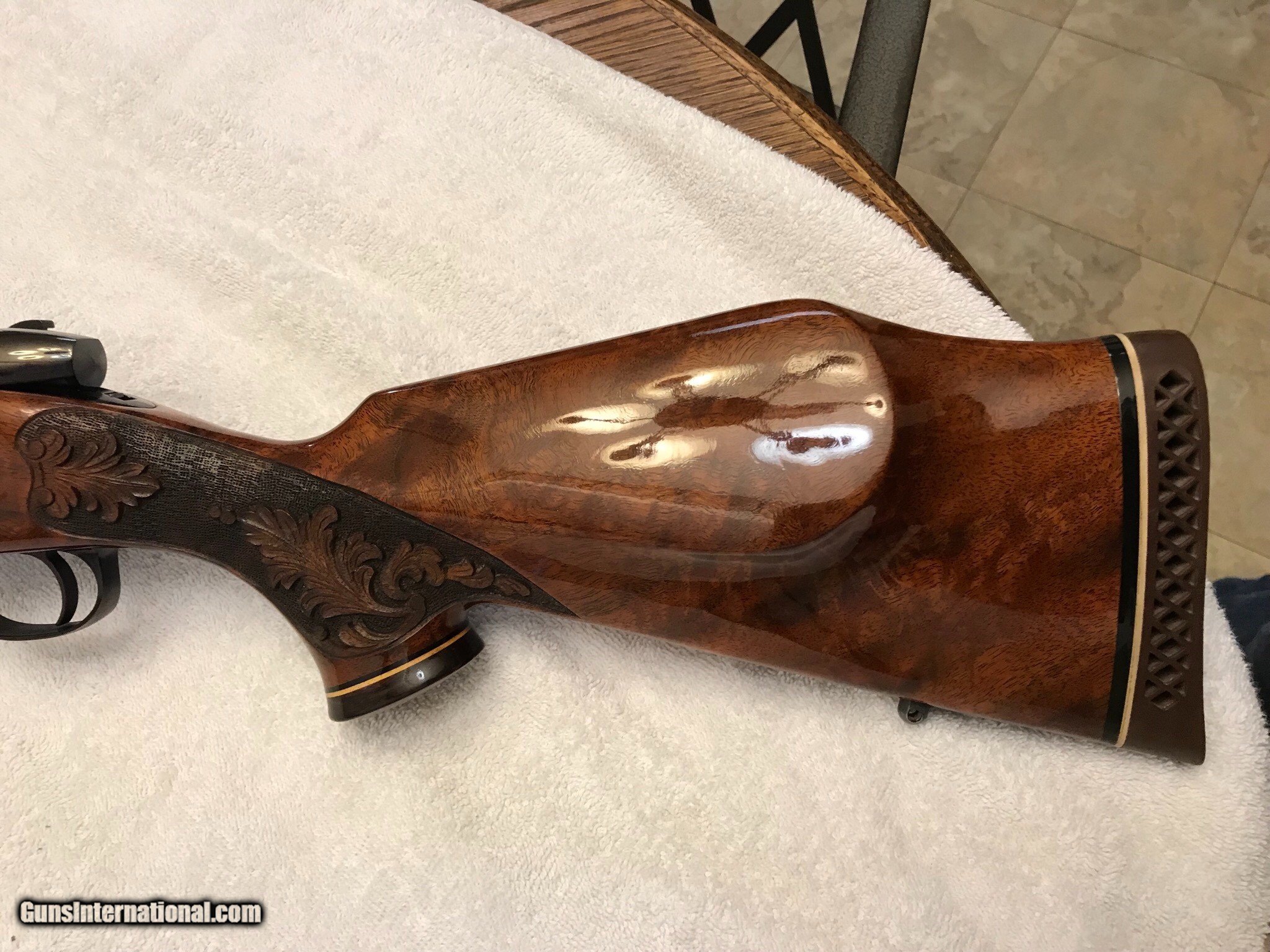 Weatherby Custom 300 Carved With Inlays