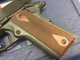 Colt Mfg O1911C 1911 Government 45 ACP 5" 7+1 Blued Blued Steel Slide Double Diamond Checkered Rosewood Grip - 3 of 7