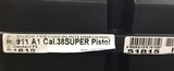 Rock Island 51815 GI Standard FS *CA Compliant 38 Super 5" 9+1 Black Parkerized Steel Frame & Slide Wood Grip - 4 of 4
