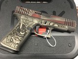Glock 48 Exclusive "Rising Sun Bushido-Battle Worn" Handgun 9mm Luger 10rd Magazine 4.17" Barrel Fixed Sights - 2 of 3