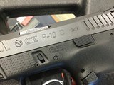 CZ-USA 91531 P-10 C 9mm Luger Caliber with 4.02