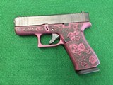 Glock 43X Custom Engraved Frame 