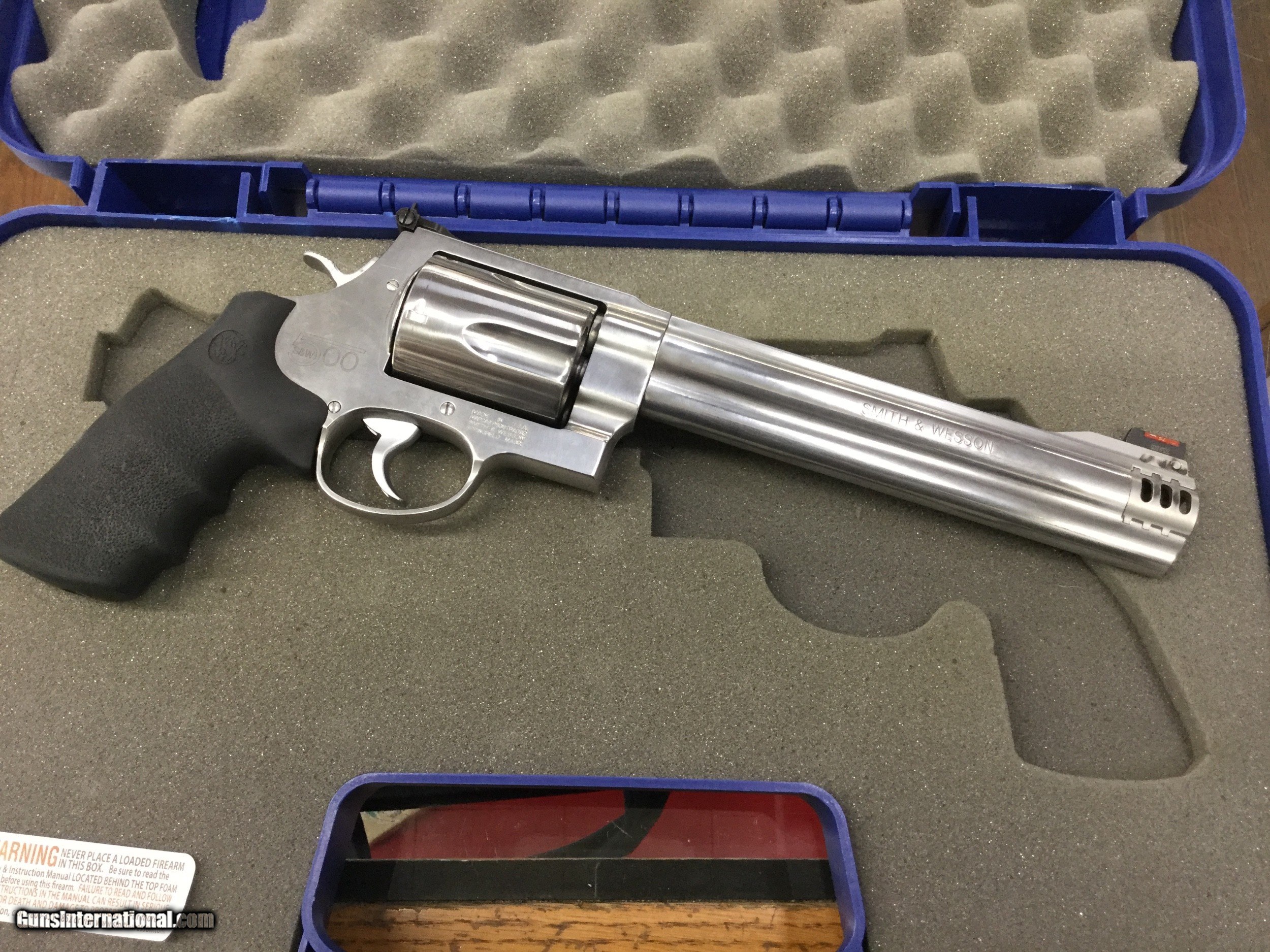 Smith & Wesson 163501 Model 500 500 S&W Mag Stainless Steel 8.38 ...