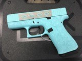 Glock 43X Custom Engraved Tiffany 