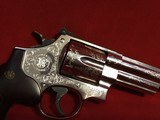 S&W 29-10 44 magnum Nickel plated, Factory Engraved - 2 of 3