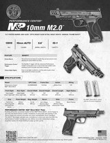 Smith & Wesson 13915 M&P M2.0 Full Size Frame 10mm Auto 15+1, 5.60