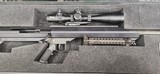 Barrett
M99A1 50 BMG 1rd, Match Grade Heavy Barrel, Black Cerakote Aluminum Receiver, Heat-Treated M1913 Picatinny Rail, Fixed Synthetic Stock