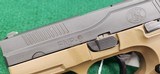 FN FNP-9 TWO-TONE (BLACK / FDE) W/ 4 MAGAZINES - 2 of 4
