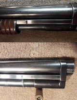 Winchester Model 12 12G, Solid Rib, Nickel Steel, 2 Barrel Set ( Cylinder / Full ), with Black Plastic Case - 11 of 15