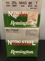 Remington Nitro Steel 10 Ga, 3 1/2", MAG, 88, T shot, Wet-Proof Shotgun Shells