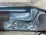 Merkel Model 201E Over/Under 28 Gauge Shotgun with Box, Factory Master Engraved Gebruder, As New - 9 of 15