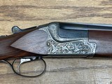 Merkel Model 201E Over/Under 28 Gauge Shotgun with Box, Factory Master Engraved Gebruder, As New - 3 of 15