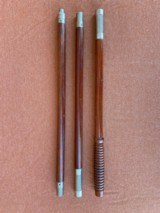 Wood Shotgun Cleaning Rod looks like hickory that was stained to resemble rosewood