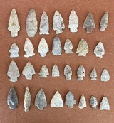 Arrowheads 30 assorted flint - 1 of 1
