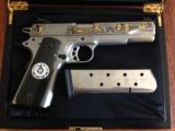 Ruger SR 1911 .45 Cal. State of Texas Commemorative, Engraved W/ Display Case - 1 of 8