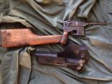 Mauser C 96 Broomhandle with Serial numbered stock. - 13 of 14