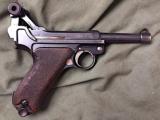 German Luger with serial number 500, matching numbers with lettered holster - 1 of 15